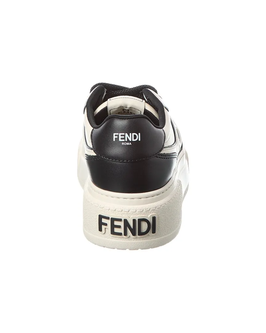 FENDI Match Leather Platform Sneaker