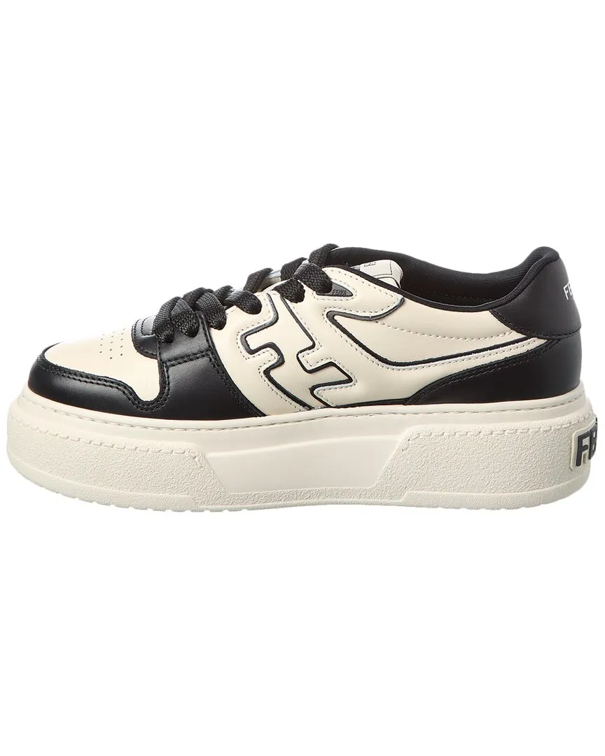 FENDI Match Leather Platform Sneaker