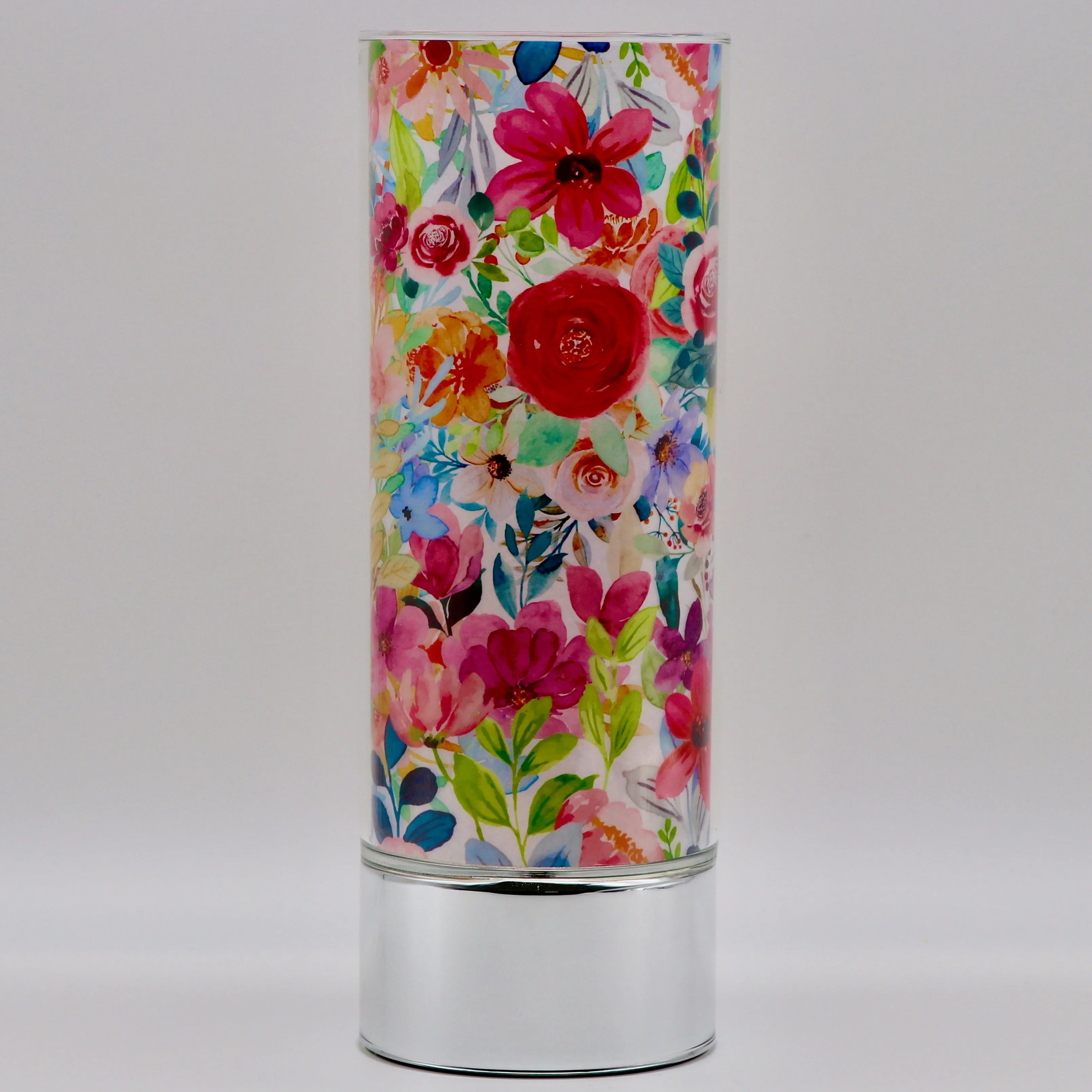 Field of Flowers Bundle- Sparkle Glass™ LED Cylinder with Field of Flowers Insert