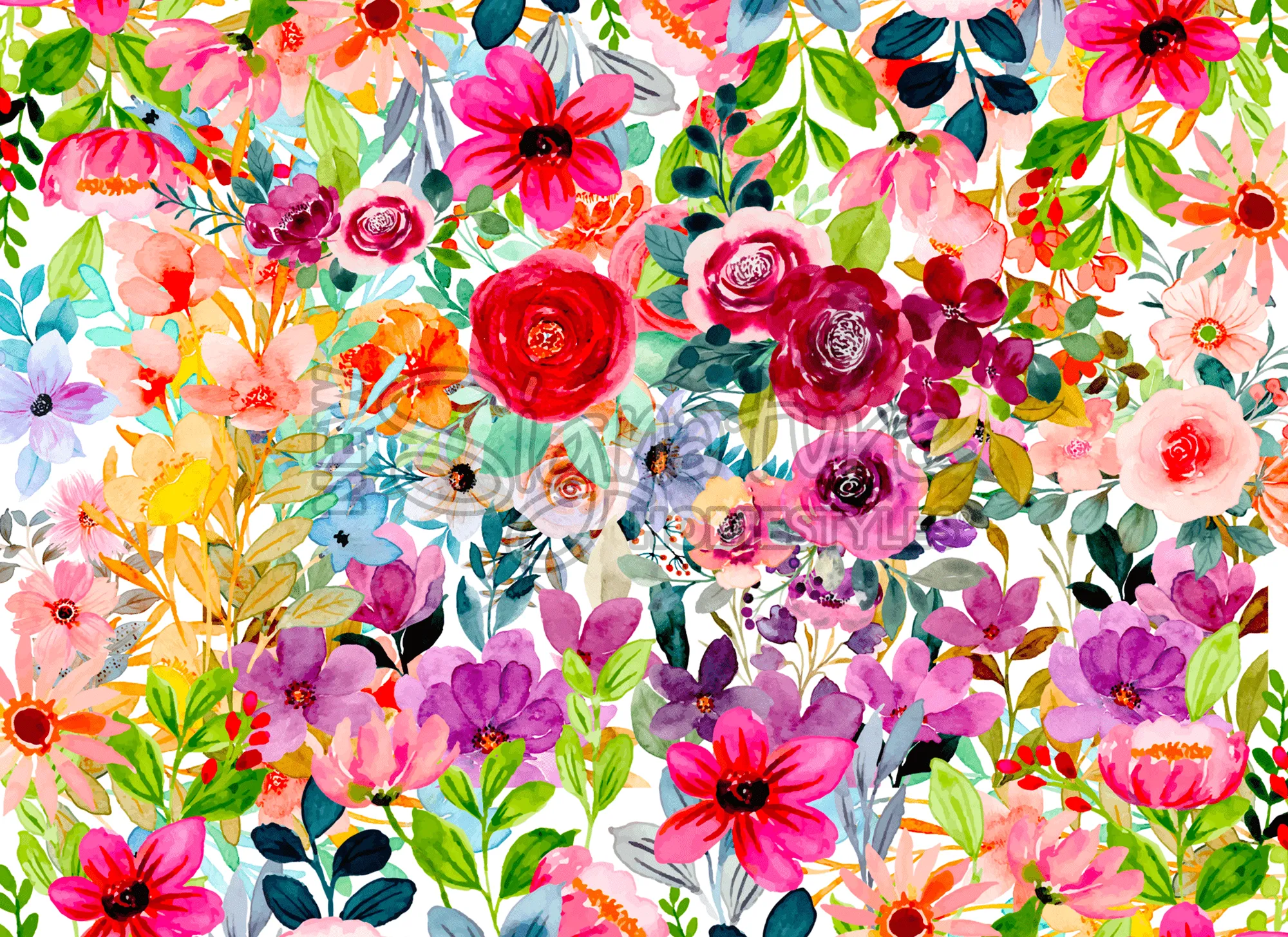 Field of Flowers Bundle- Sparkle Glass™ LED Cylinder with Field of Flowers Insert