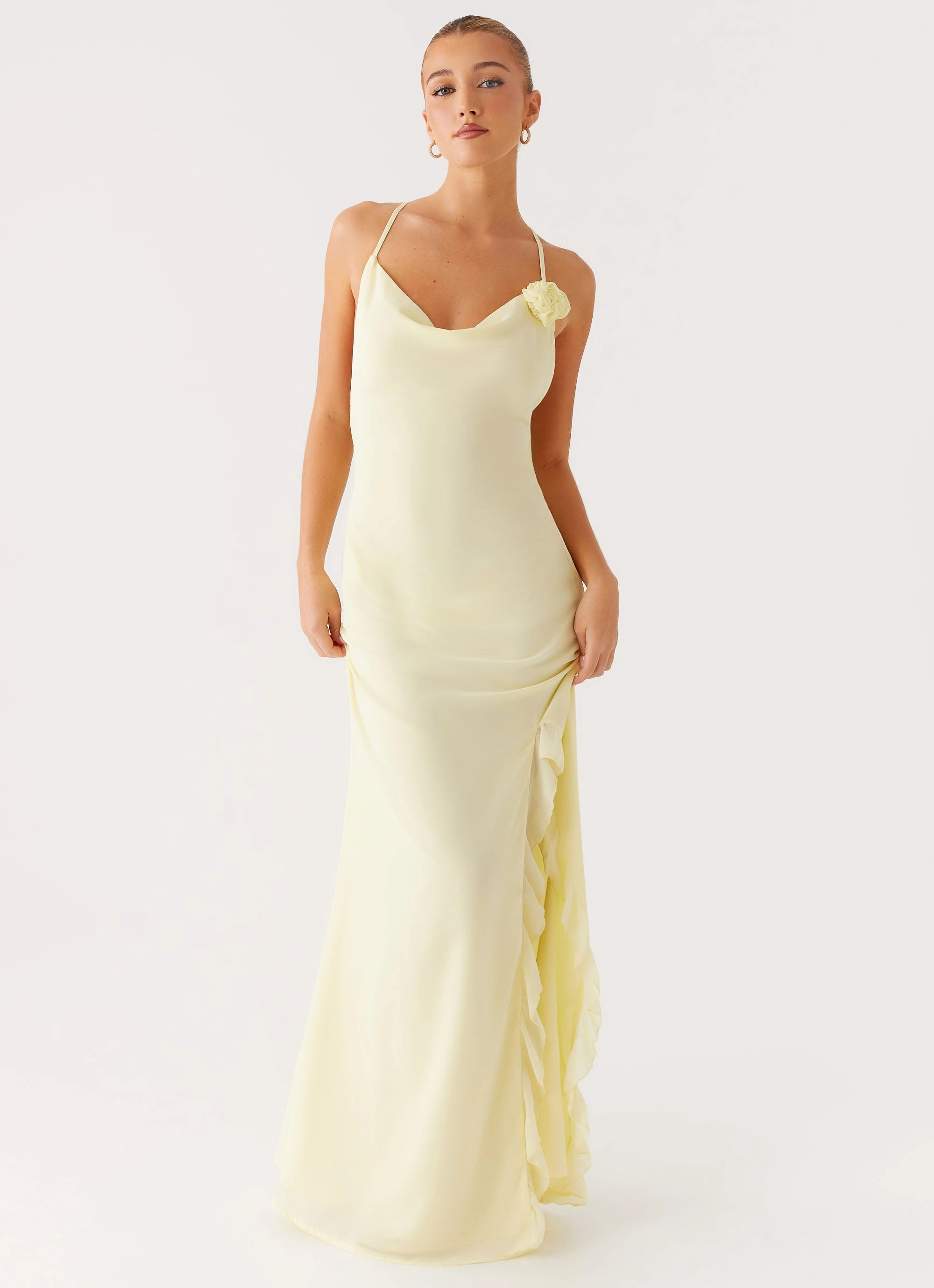 Loose Flow Moment Light First Class Maxi Dress - Yellow
