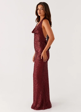Relaxed Style Wear Treasured Sequin Maxi Dress - Fuchsia