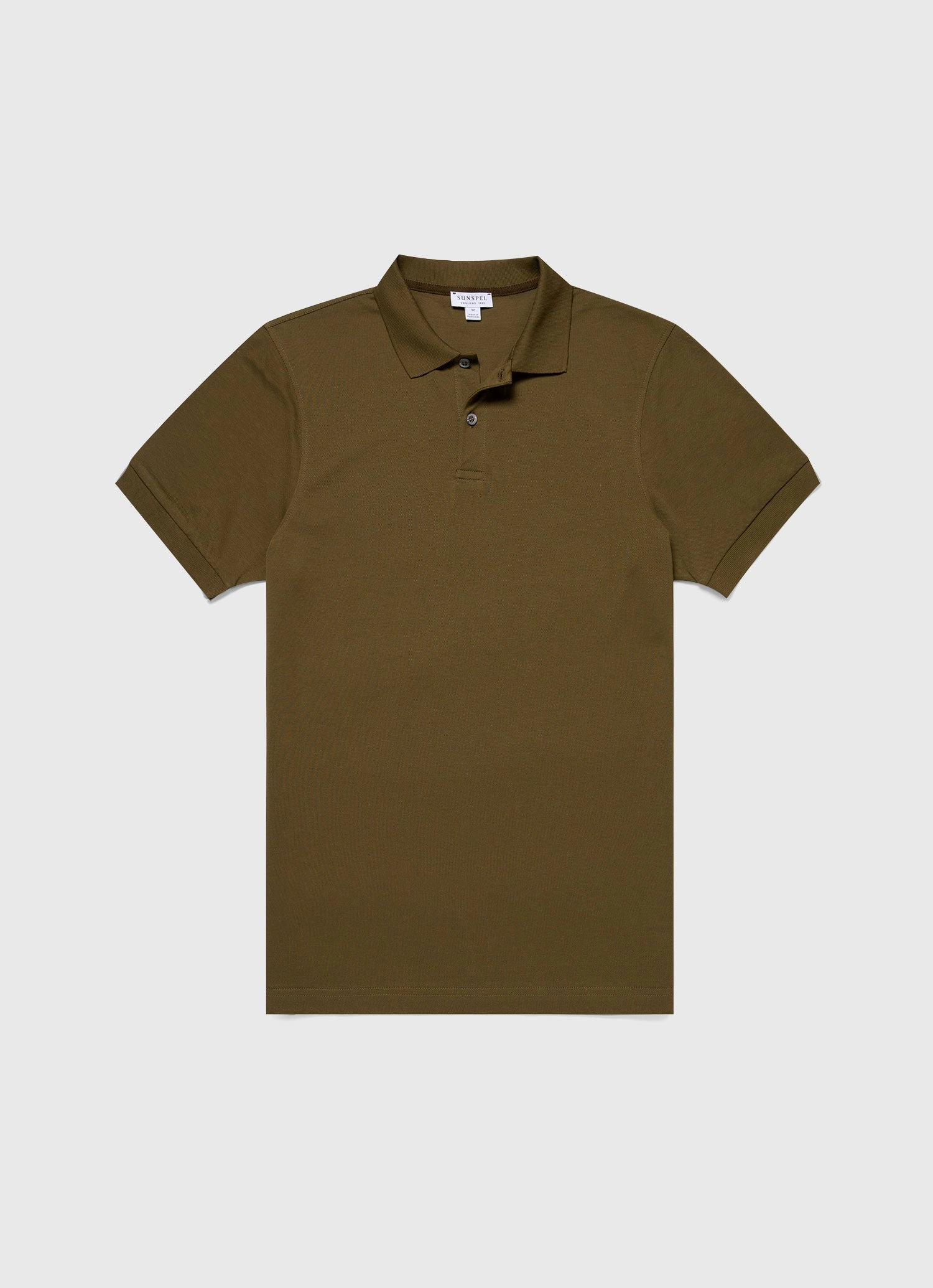 Breathable Underarm Vents Perfect Layering Men's Piqu?? Polo Shirt in Olive Green