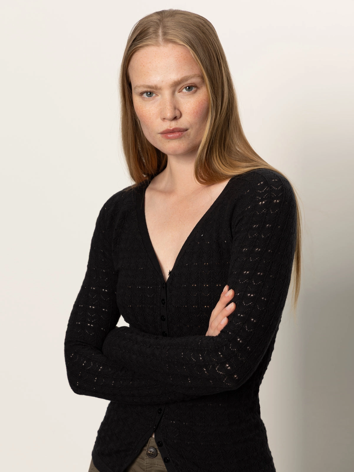 Chic Look Fitted Raglan Cardi Black