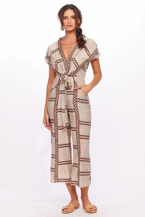 Flatlock Seam Construction Nora Jumpsuit - Dulce de Tequila VentilatedArmholes Nora Jumpsuit - Dulce de Tequila