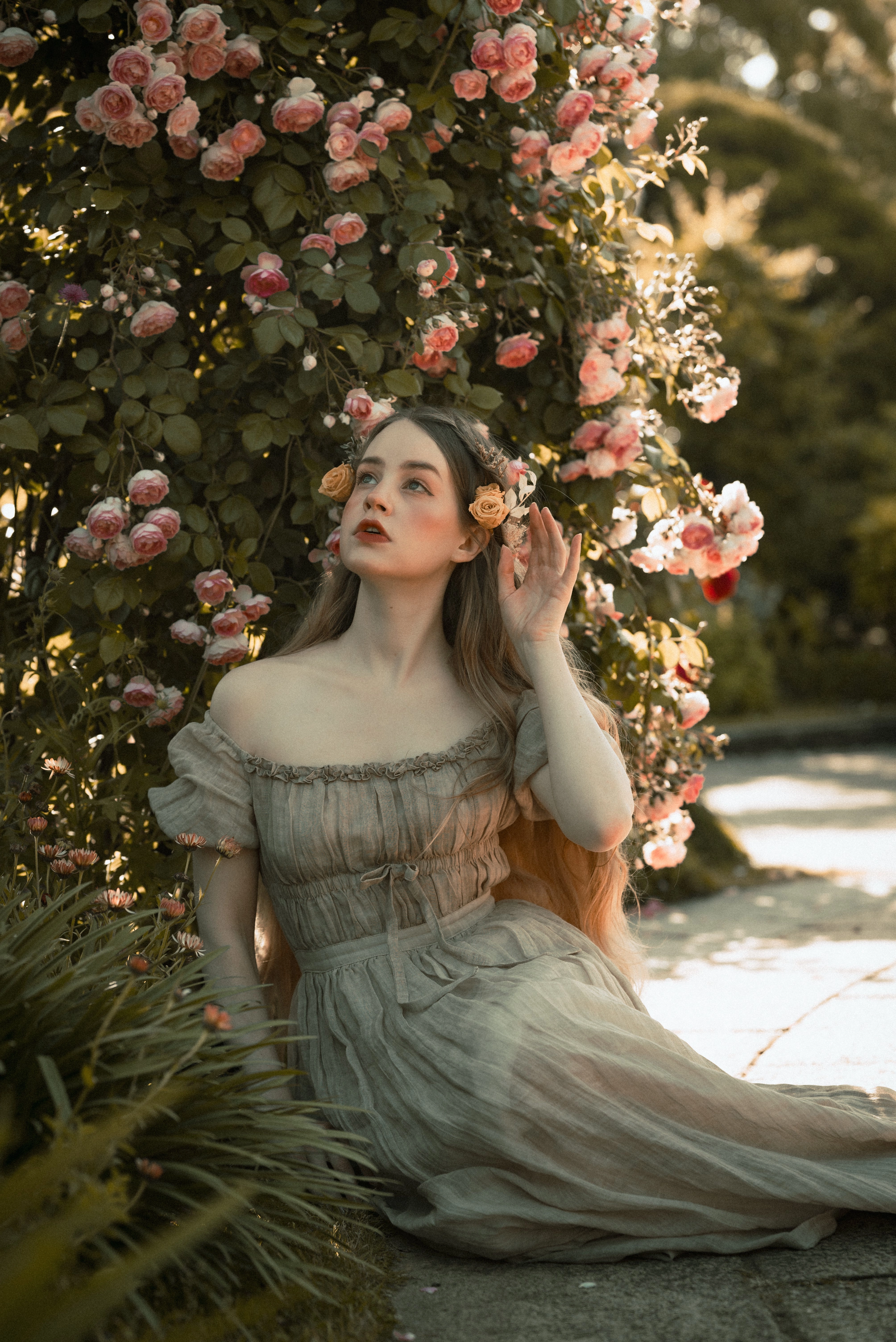 Osmanthus 01 | maxi linen dress Active Style All Weather Protection