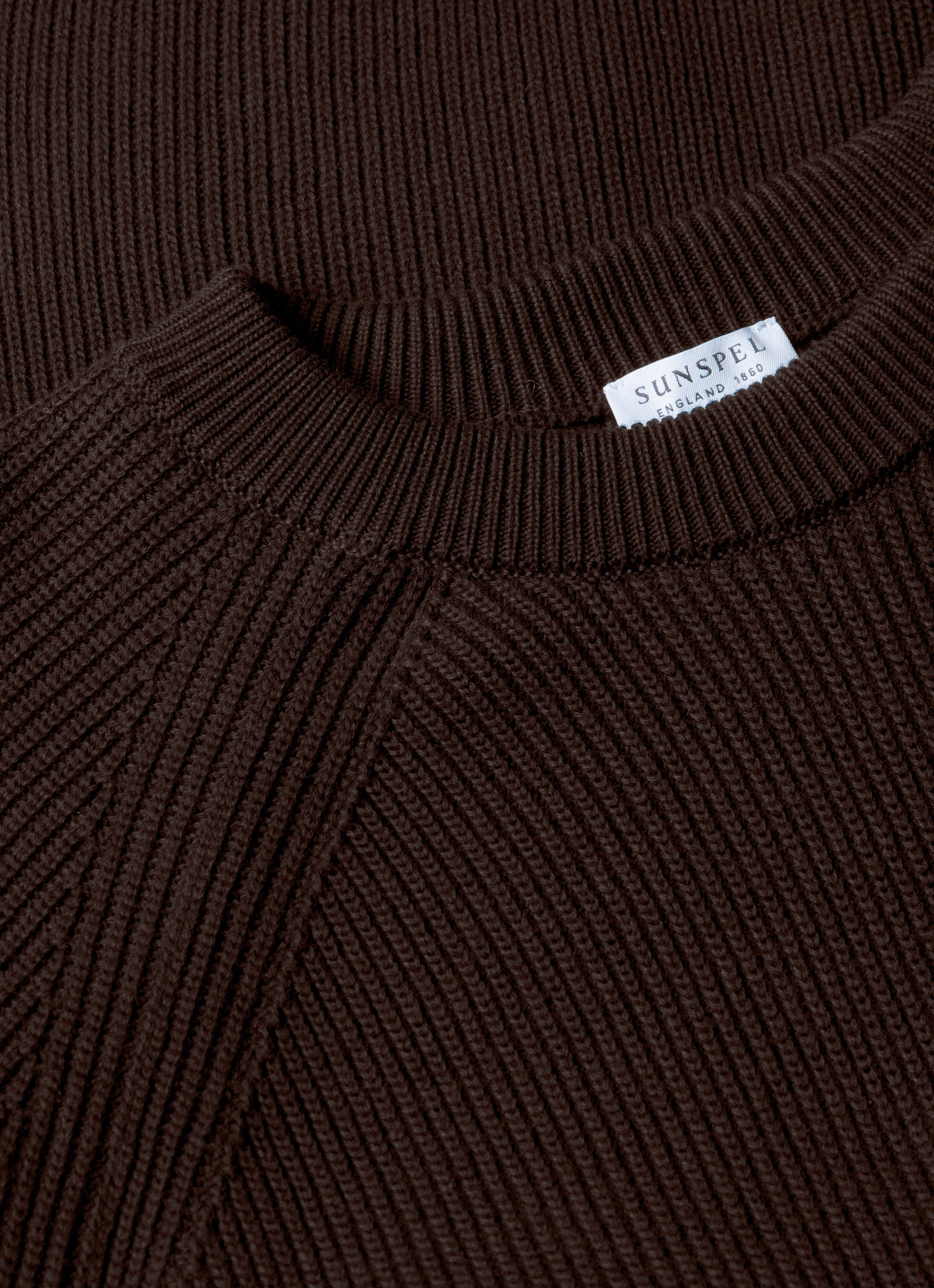 Men's Ribbed Jumper in Truffle Year Round