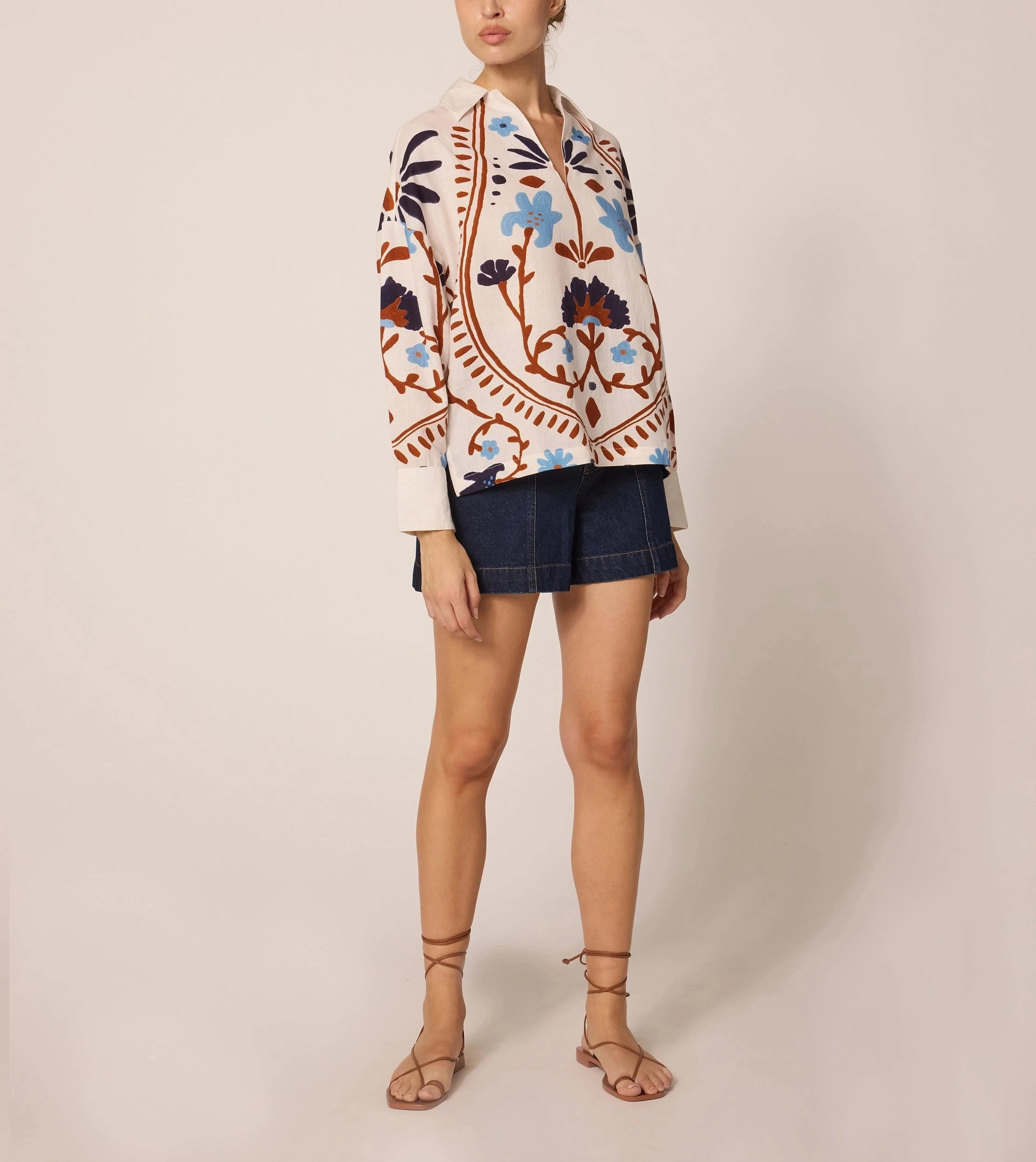 Miranda Blouse | Liliana Minimalist Stitching Tear Resistant Reinforcement