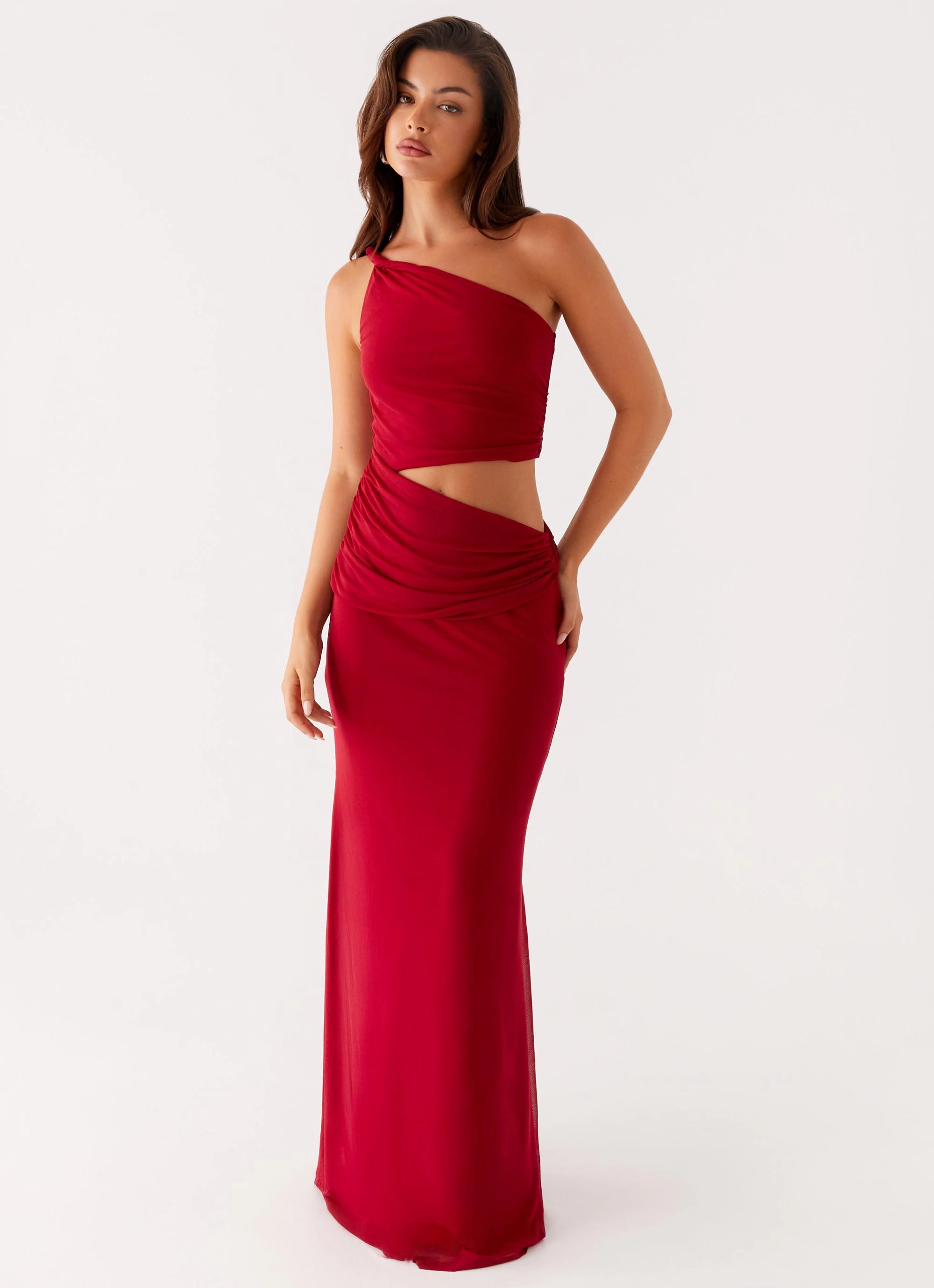Versatile dress for layering Shade Glow Three Wishes Maxi Dress - Raspberry