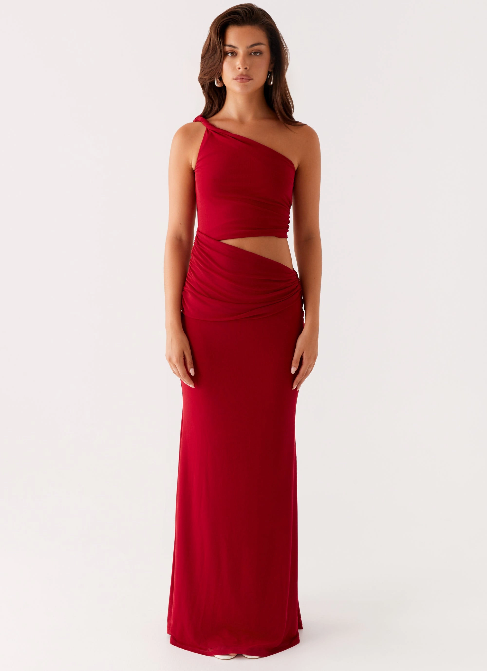 Elegant Motion Three Wishes Maxi Dress - Raspberry