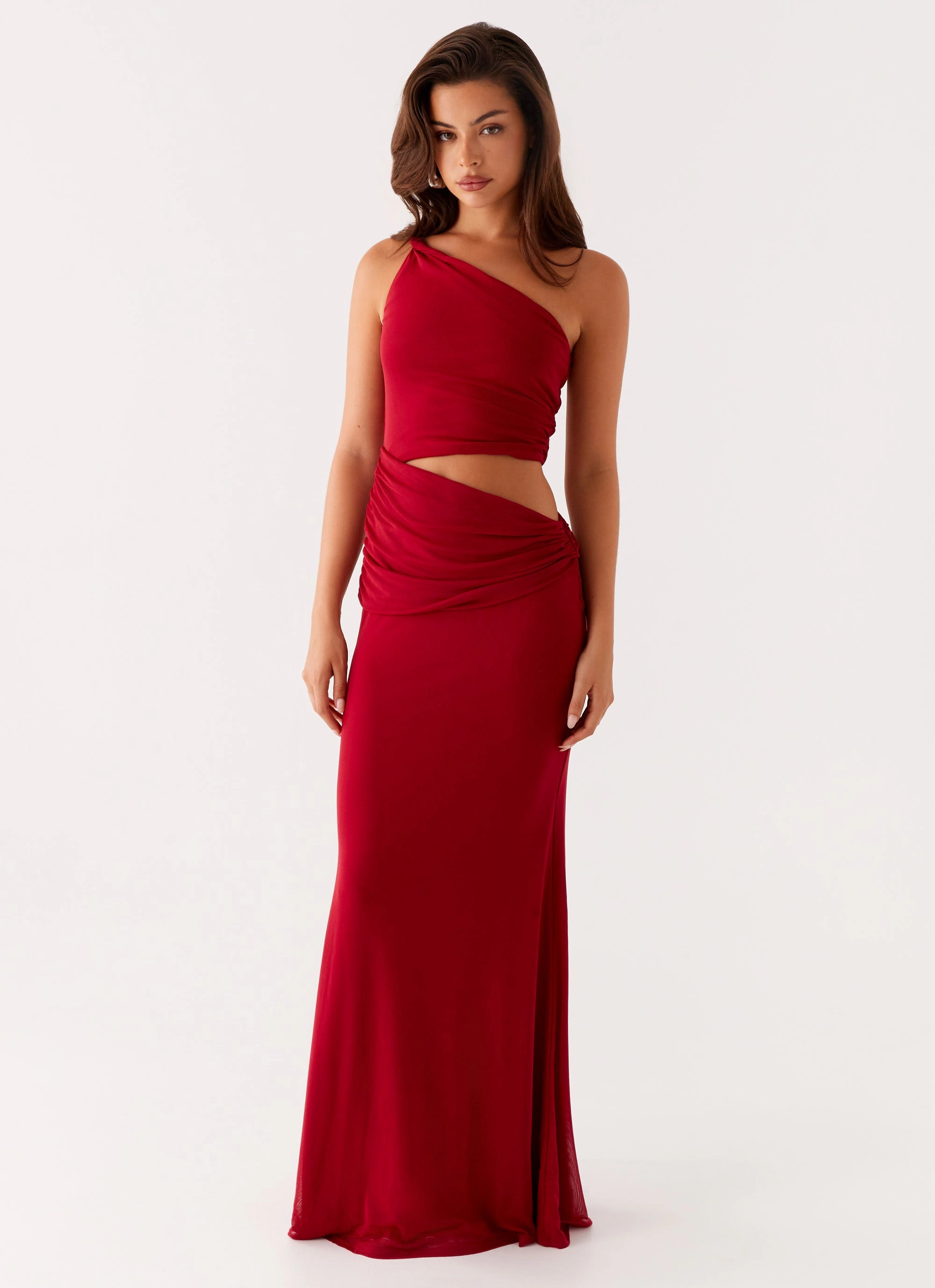 Three Wishes Maxi Dress - Raspberry Cruise-Wear Subtle Flex