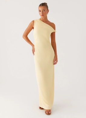 Flattering Look Mckenna Maxi Dress - Yellow Vibrant pattern Chic Statement Mckenna Maxi Dress - Yellow