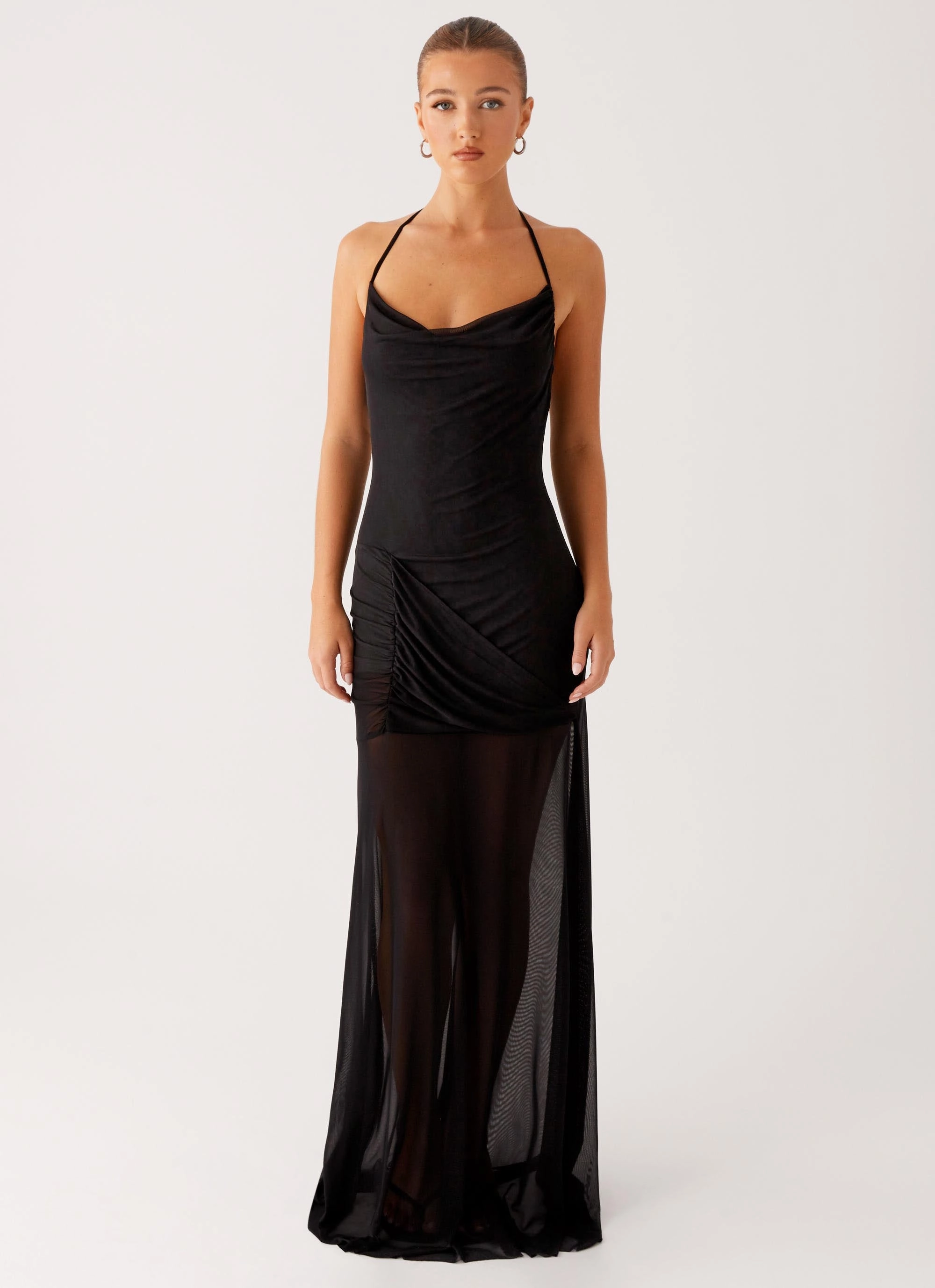 Mckinley Maxi Dress - Black Stylish Appearance Smooth Line