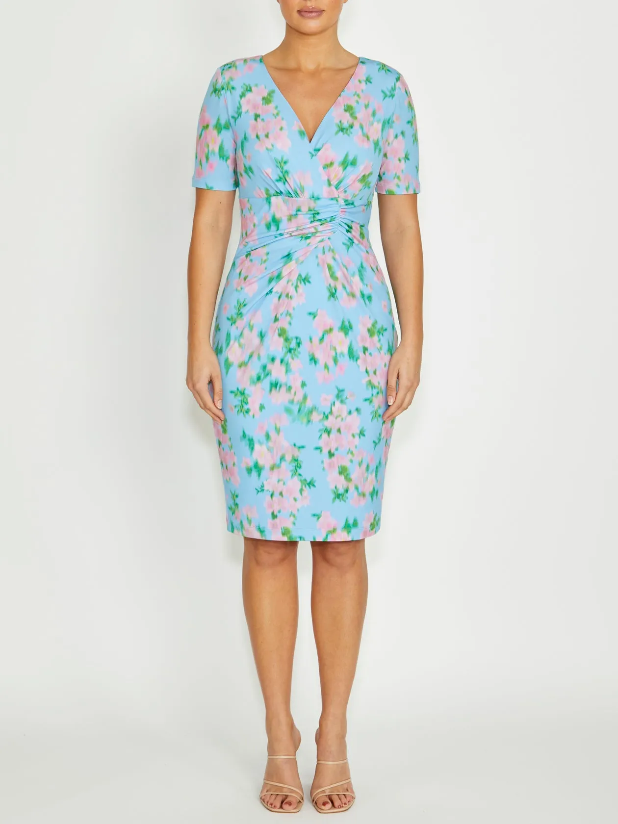 Emelynn Floral Haze Jersey Dress Fresh Style