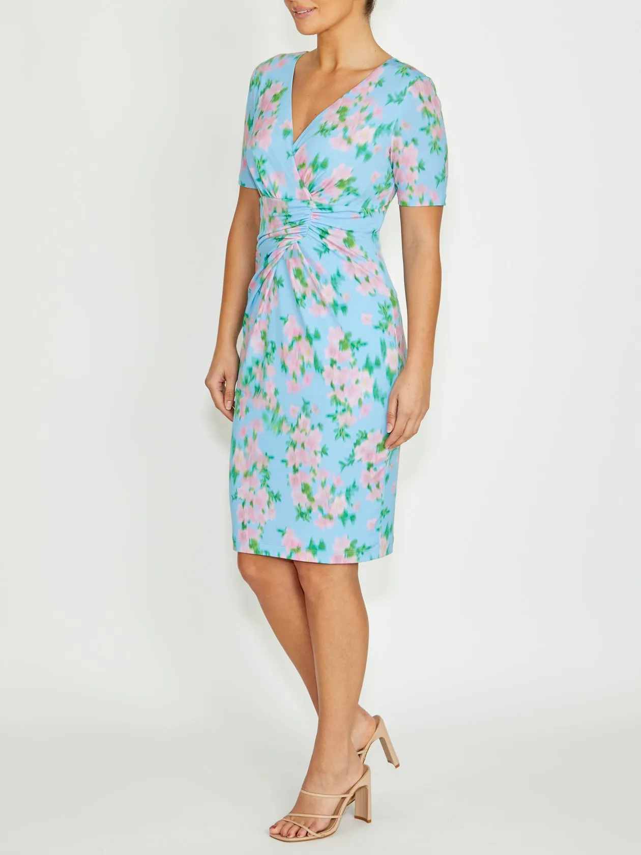 Subtle Fit Weekend Casual Emelynn Floral Haze Jersey Dress