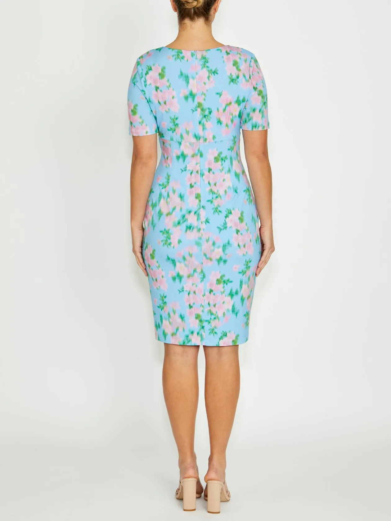 Casual and Smart Emelynn Floral Haze Jersey Dress