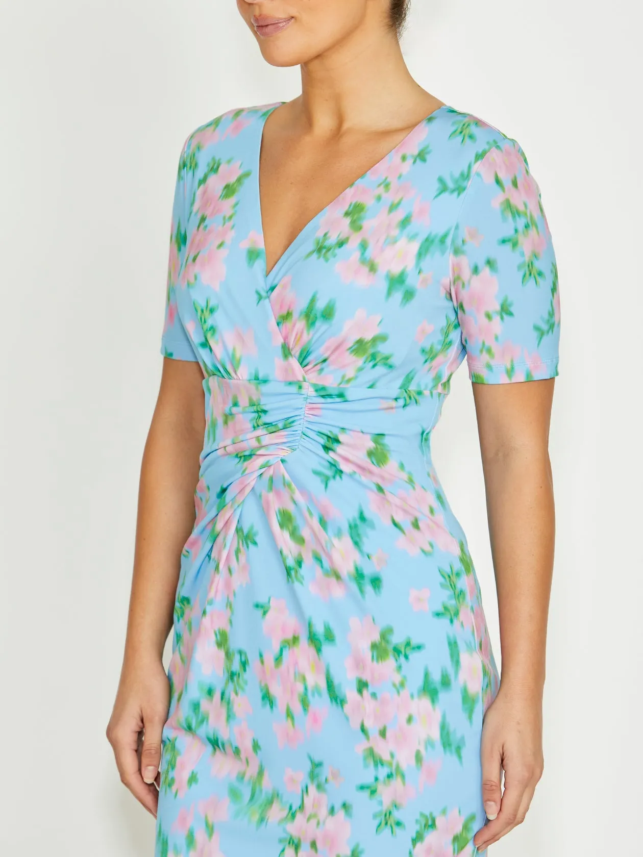 Emelynn Floral Haze Jersey Dress Delicate Touch