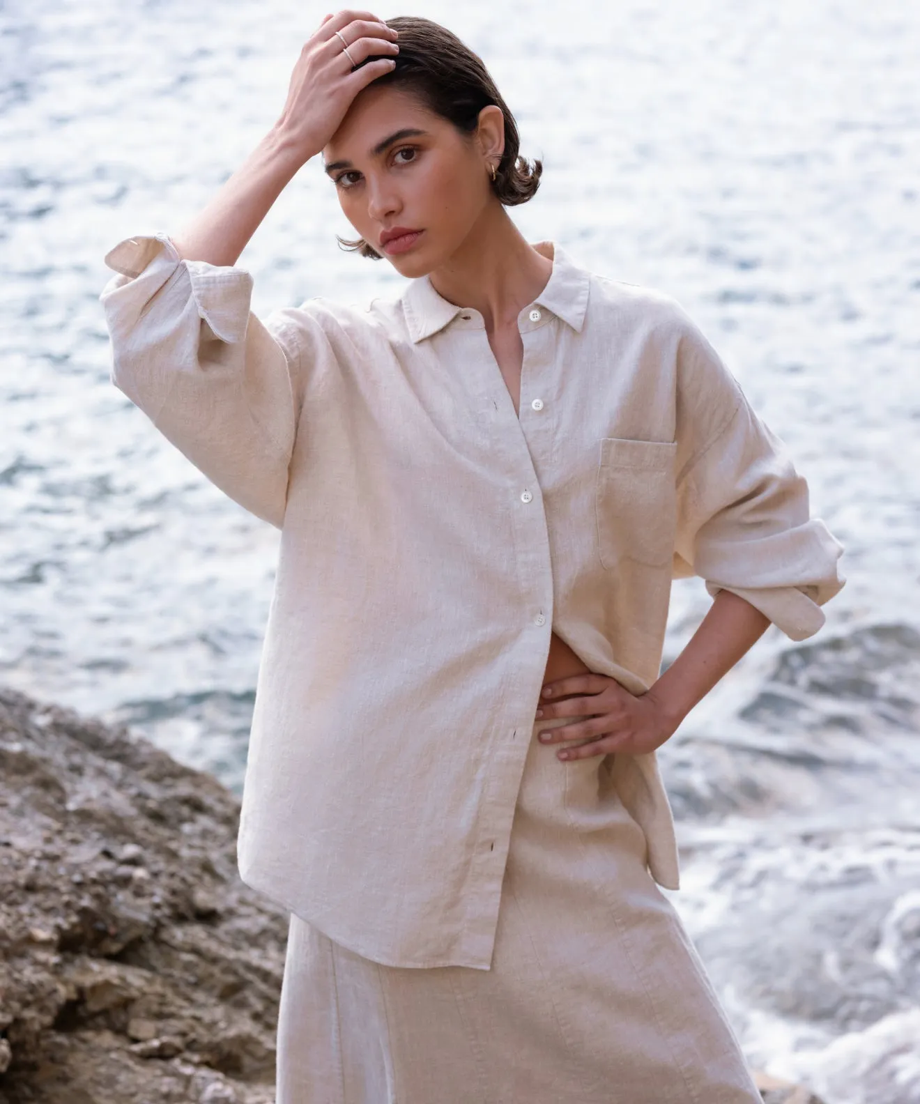Soft Texture Linen Colby Shirt