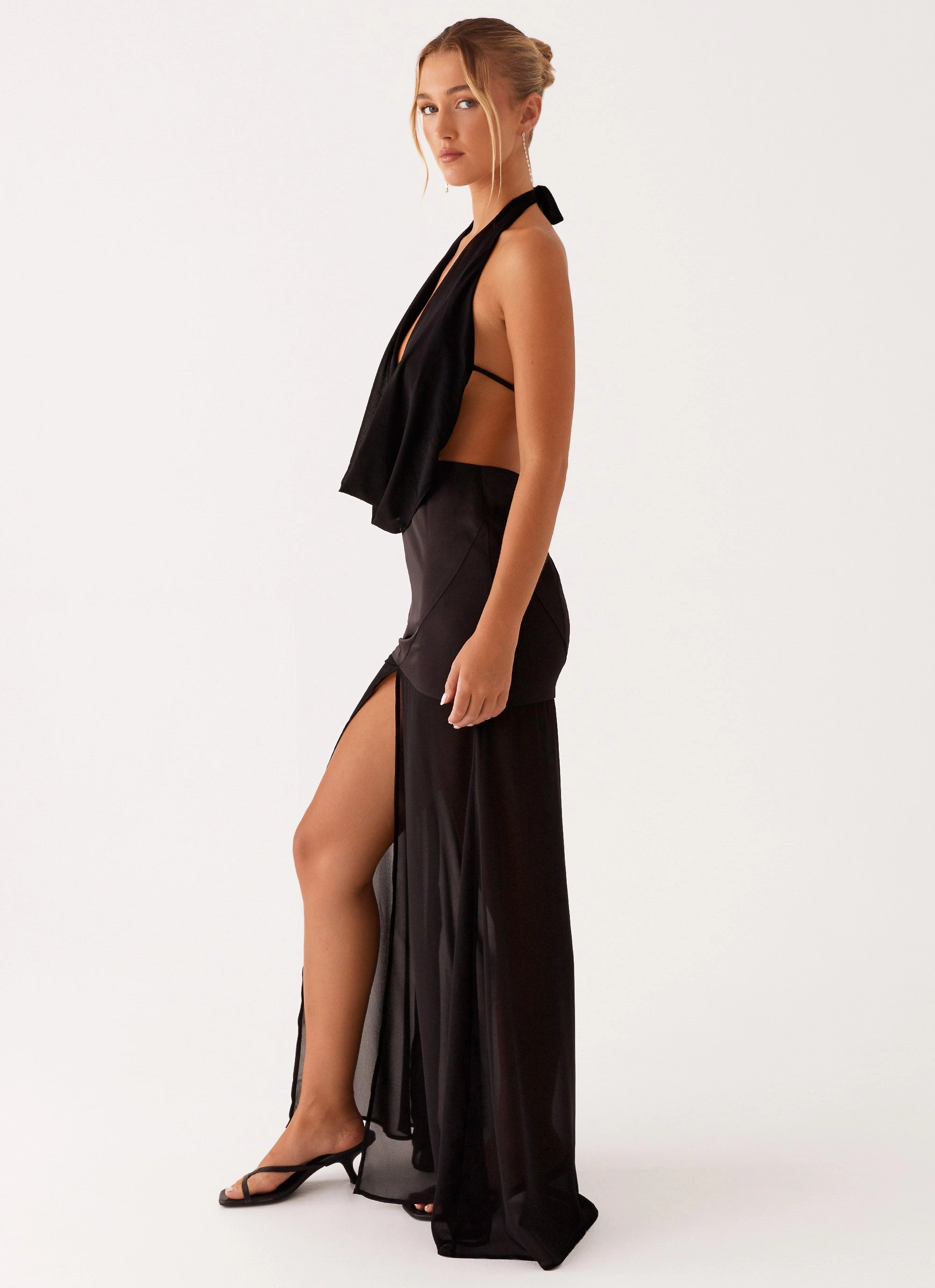 Fenella Maxi Dress - Black Chic Casual Wear