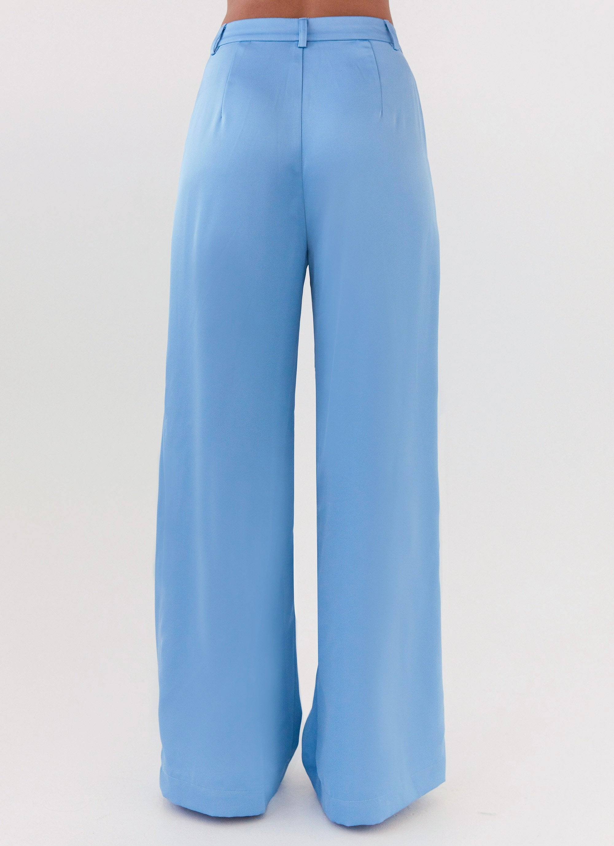 Walk Friendly Quick Comfort Fit Brinkley Satin Pants - Blue