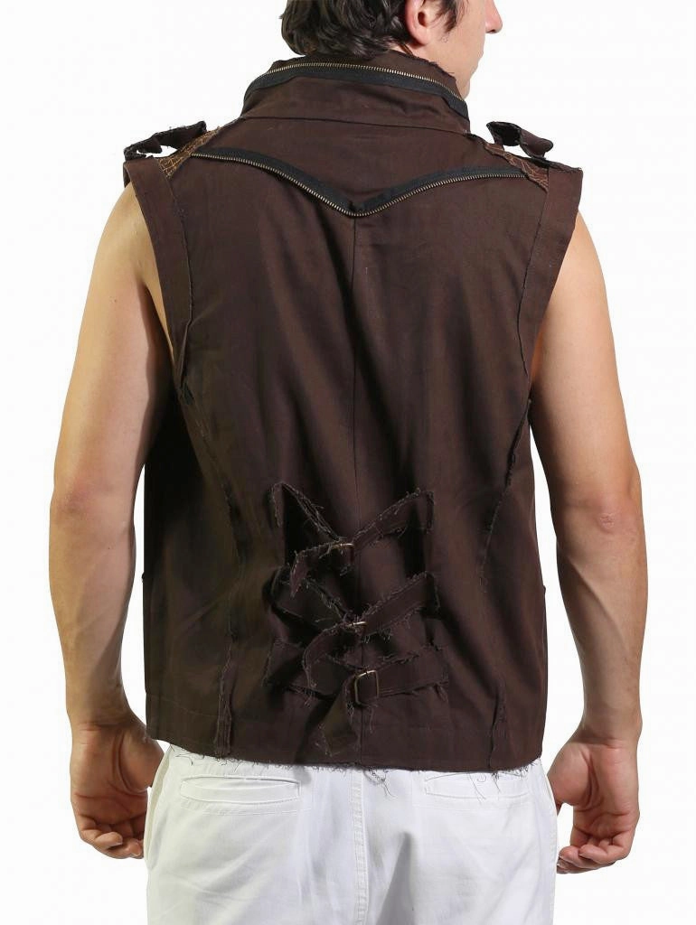Fleece Lined Outdoor Activity Steampunk Vest