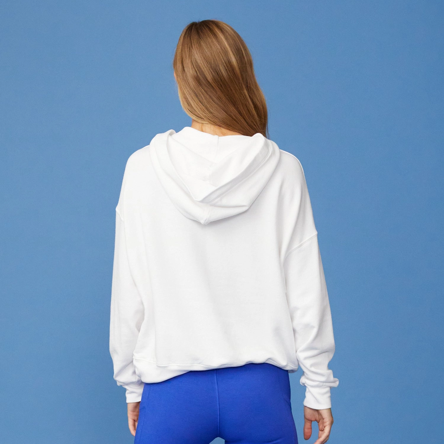 Raw Edge Finish Softfleece Slouchy Pullover