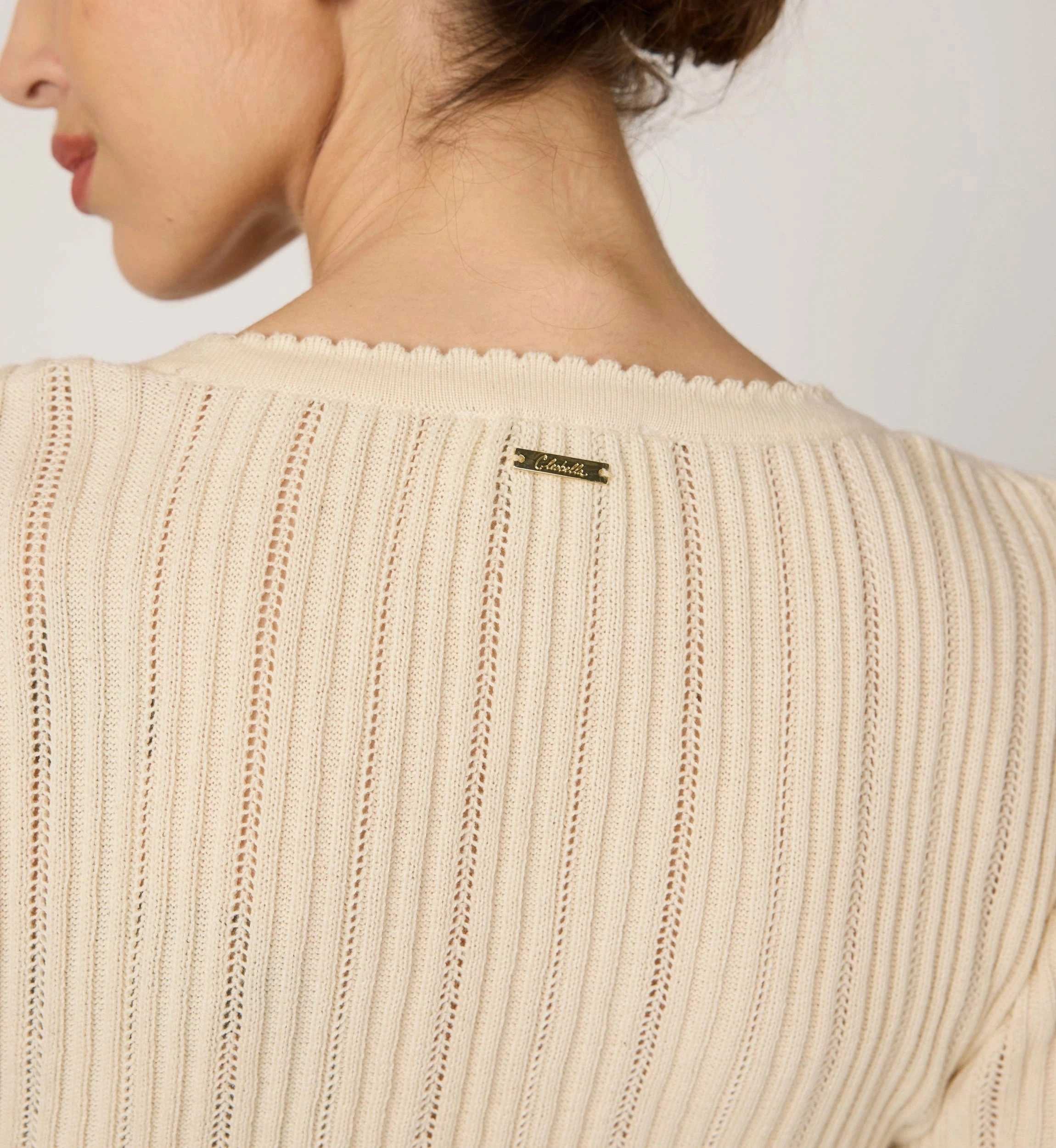 CrossGrain Fabric Zoe Sweater | Ivory