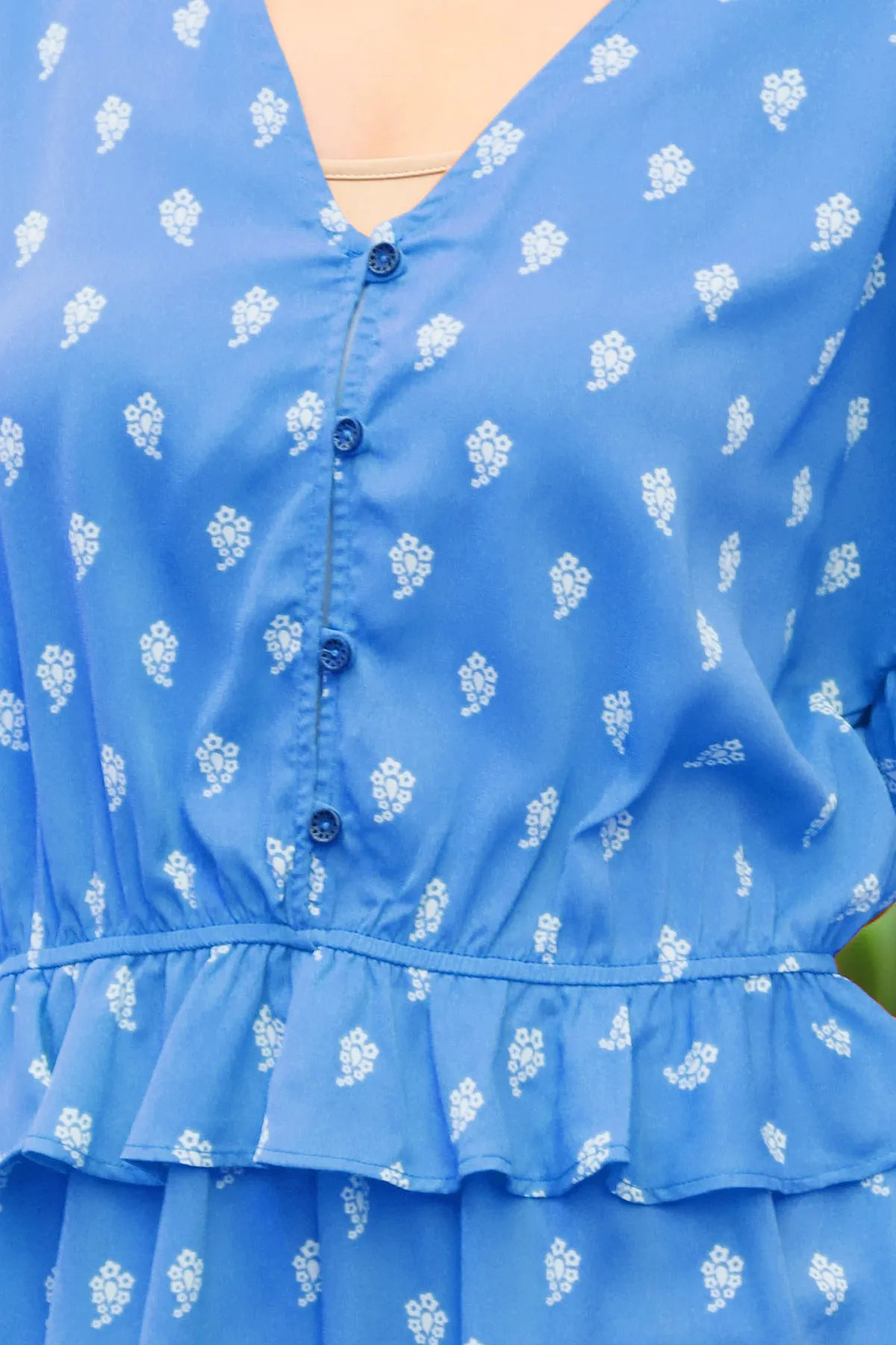 FLORAL AND RUFFLE ROMPER 2-2-2 (NOW $ 4.75 ONLY!)