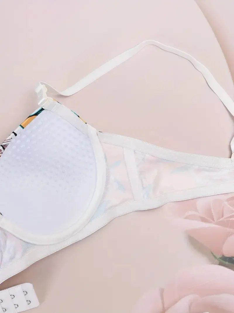 Floral Bra & Panty Set