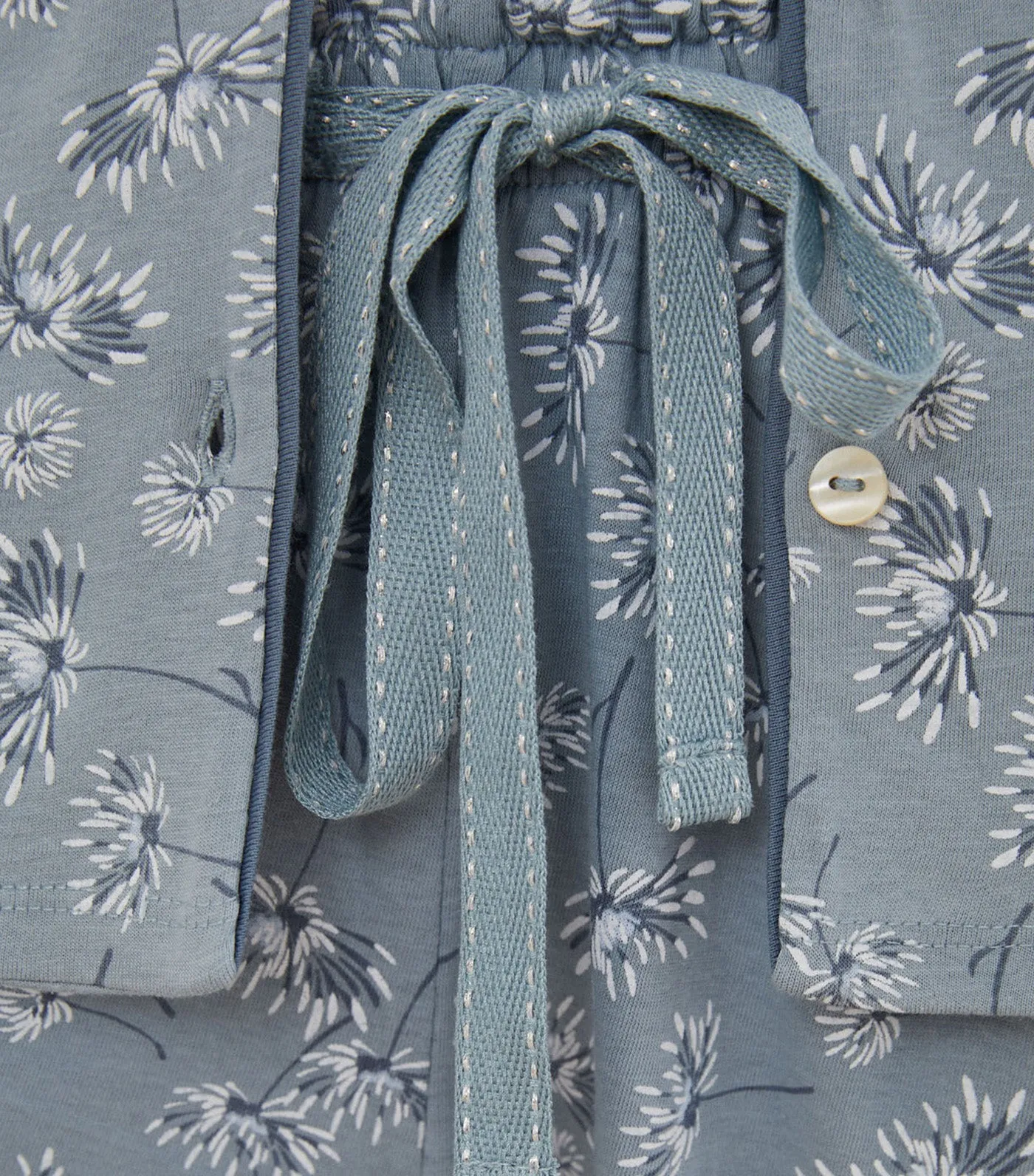 Floral Classic Pajamas Blue