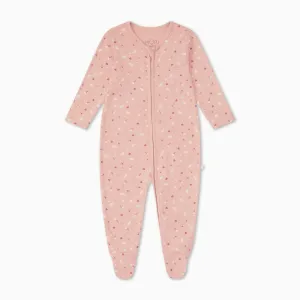 Floral Clever Zip Baby Pajamas