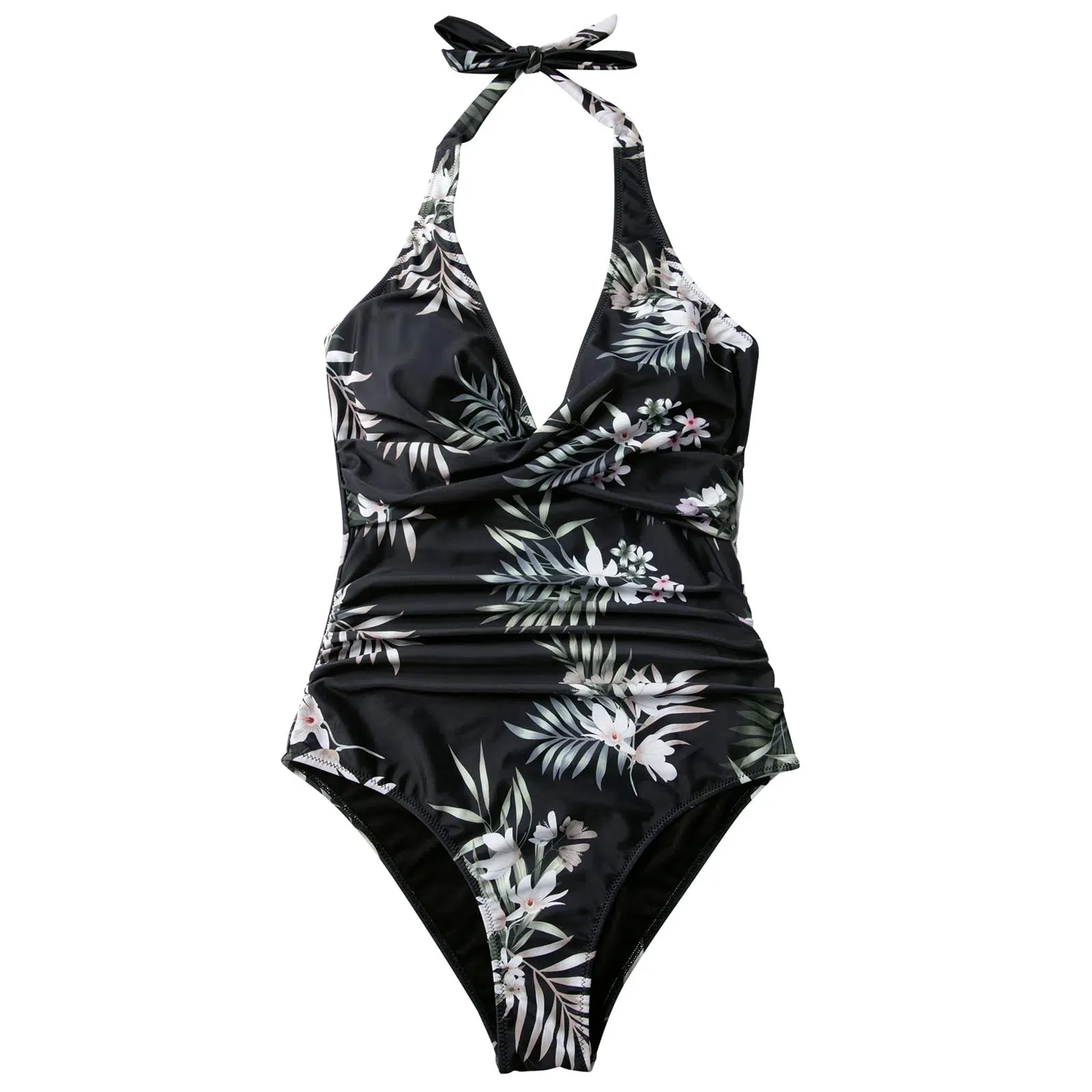 Floral Halter Push-Up Swimsuits