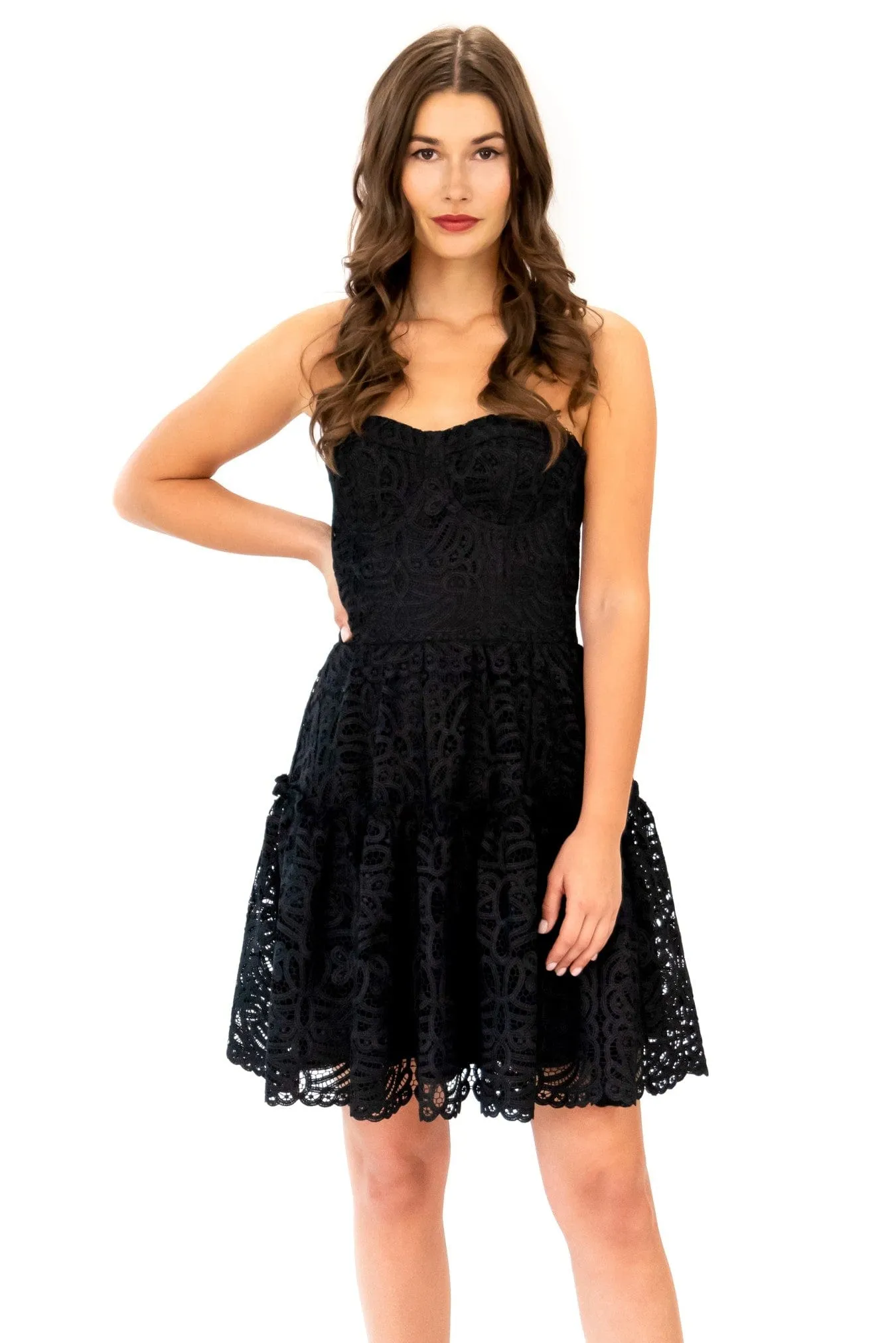 Floral Lace Mini Dress Fresh Motion