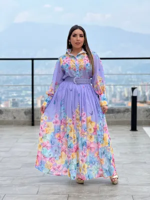 Floral Maxi Skirt Set