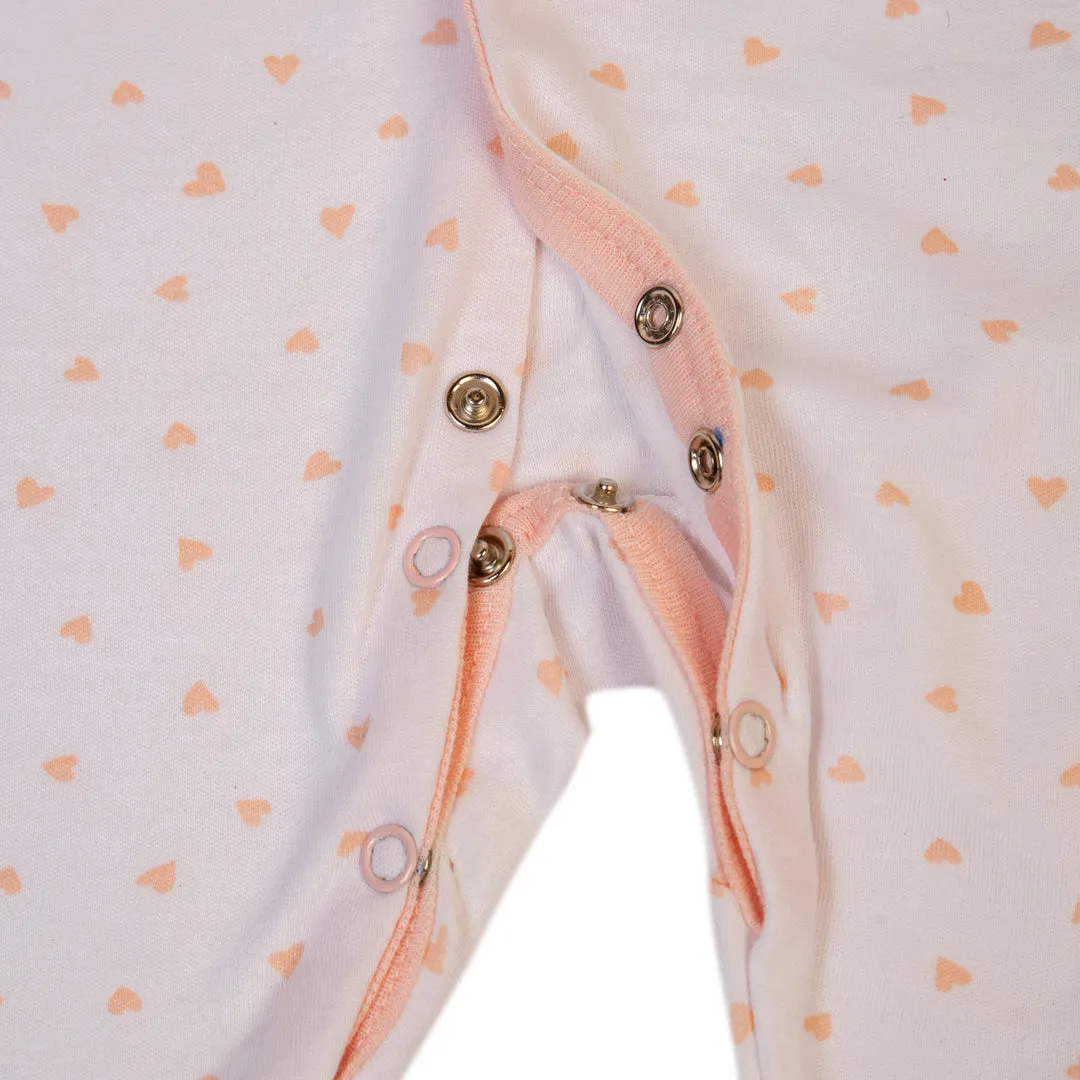 Floral Print Baby Pajamas - Pack of 3