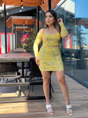 Floral Ribbed Mini Skirt Set