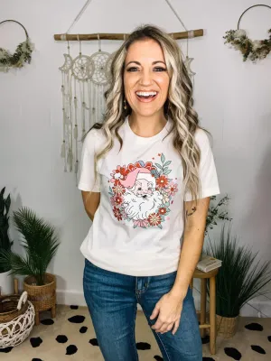 Floral Santa Graphic Tee