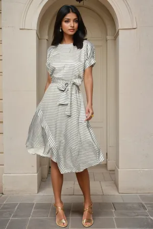 Floral Vibes Asby Dress - Gibson Stripe Romantic Bloom Asby Dress - Gibson Stripe