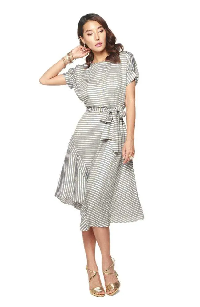Layering-Piece Asby Dress - Gibson Stripe