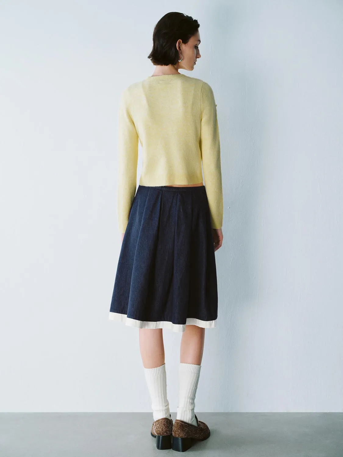 Flower Decor Knitted Cardigans