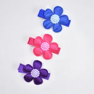 Flower Hair Clips Set