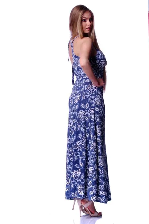 Flower Print Maxi Dress