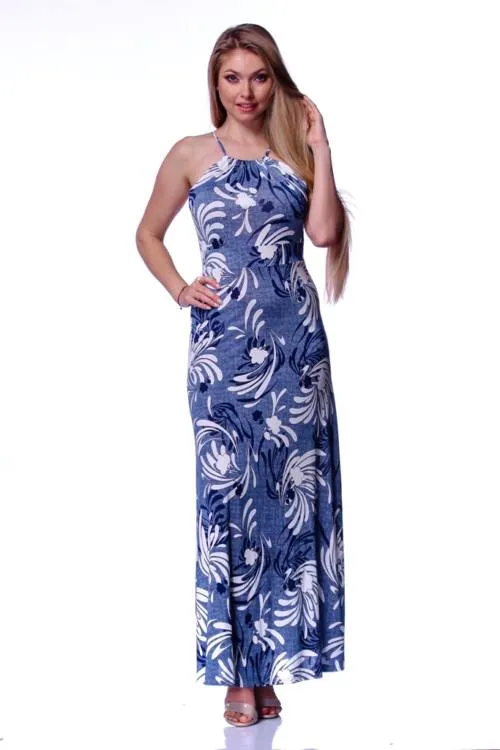 Flower Print Maxi Dress