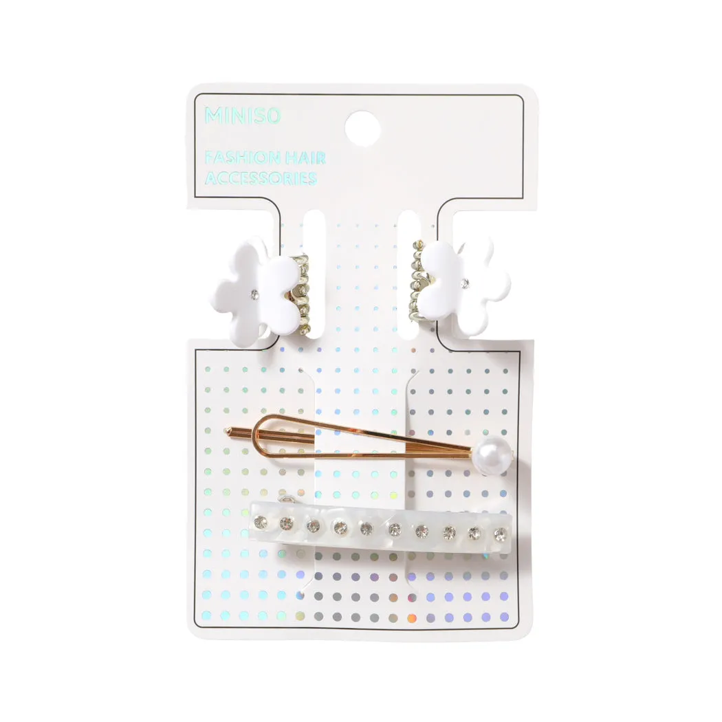 Flower Series Hair Clip & Claw Clips (4 pcs)