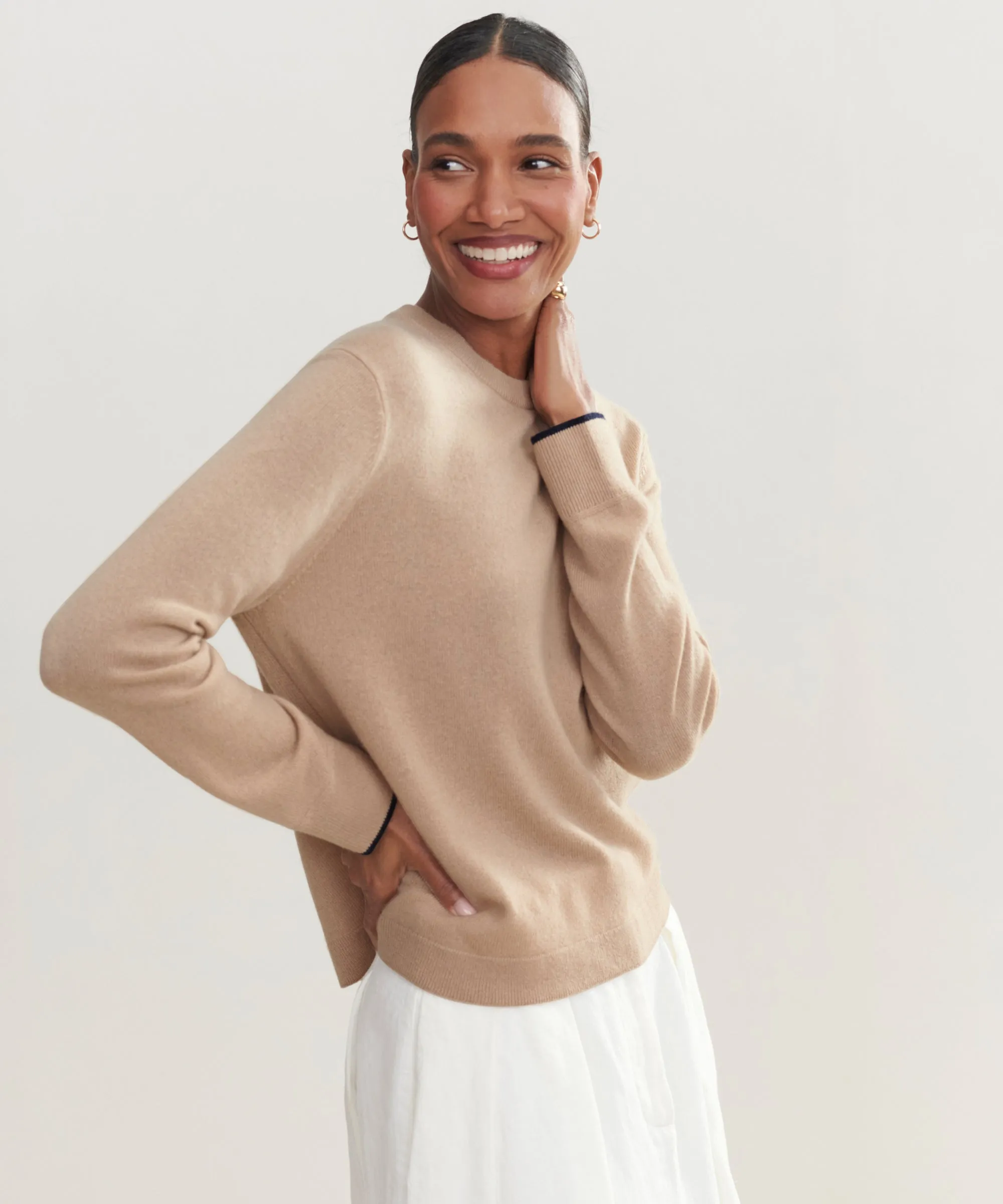 Friction Resistant Edges Flynn Cashmere Crewneck