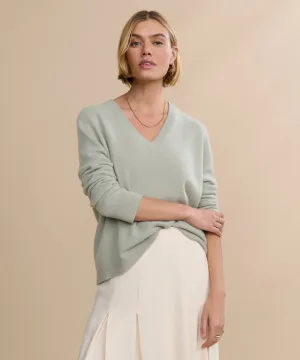 Flynn Cashmere Sweater Thermoregulating Lining Relaxed Top Flynn Cashmere Sweater