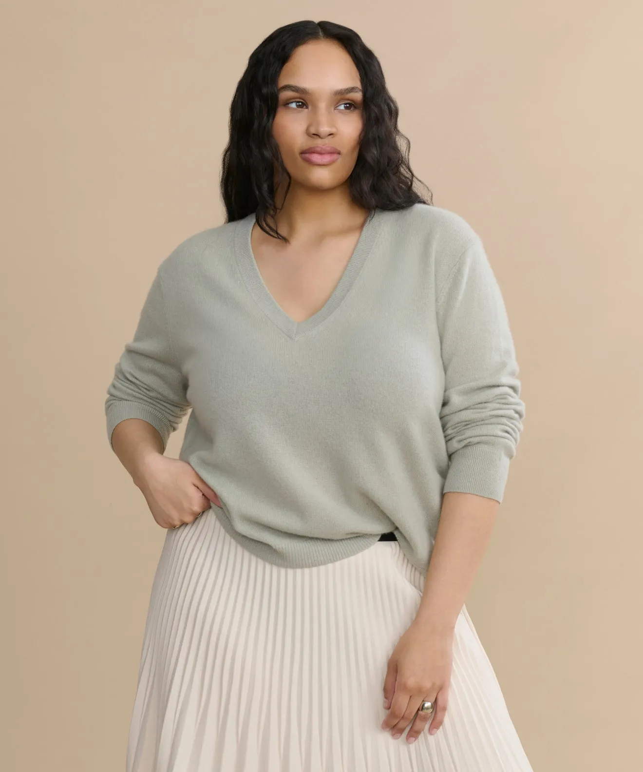 Flynn Cashmere Sweater Eco Friendly Fabric Lightweight Knit