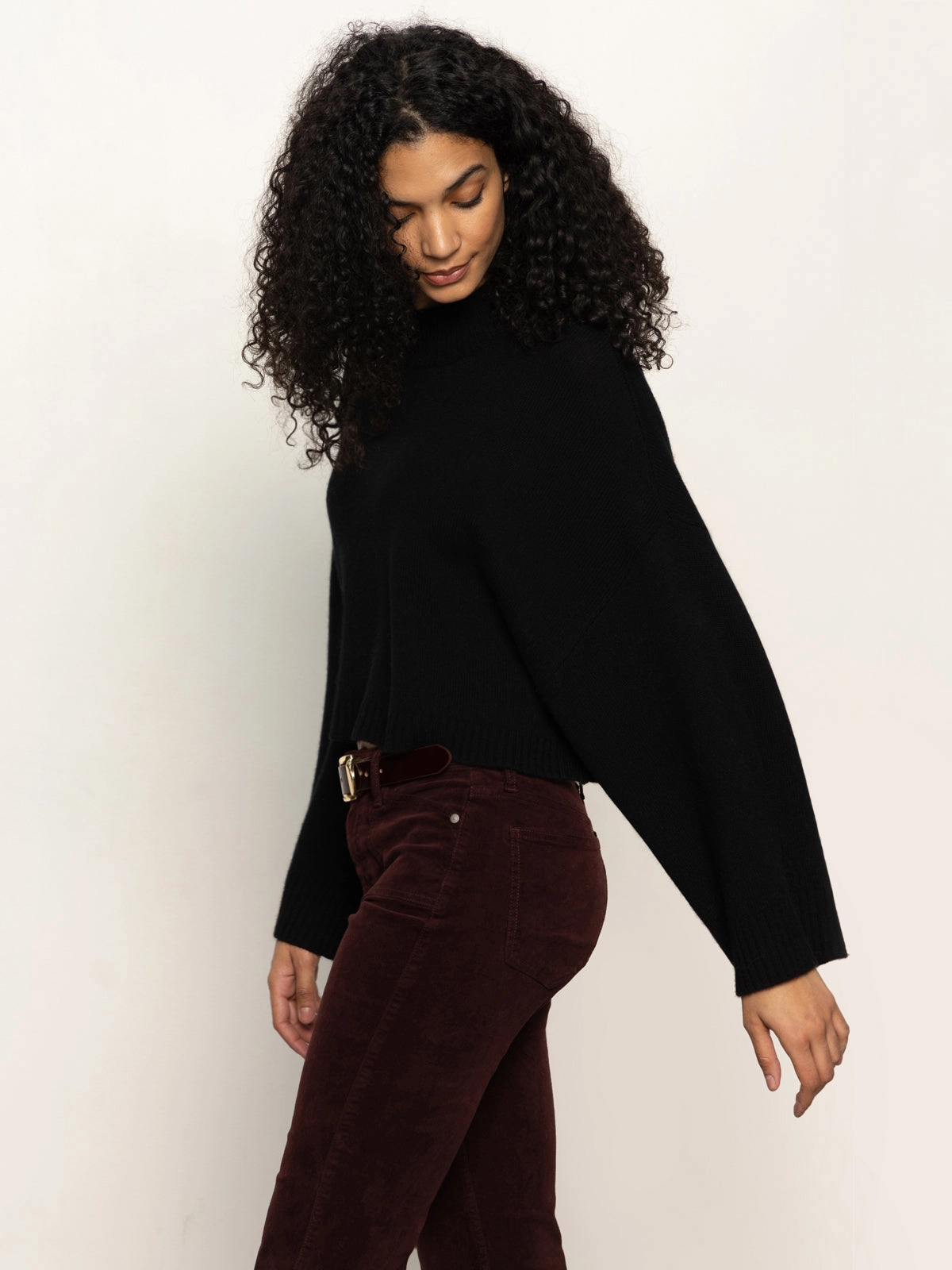 Forever Wool Cashmere Popover Black Easy Care Material Neutral Tone Colorfast Guide