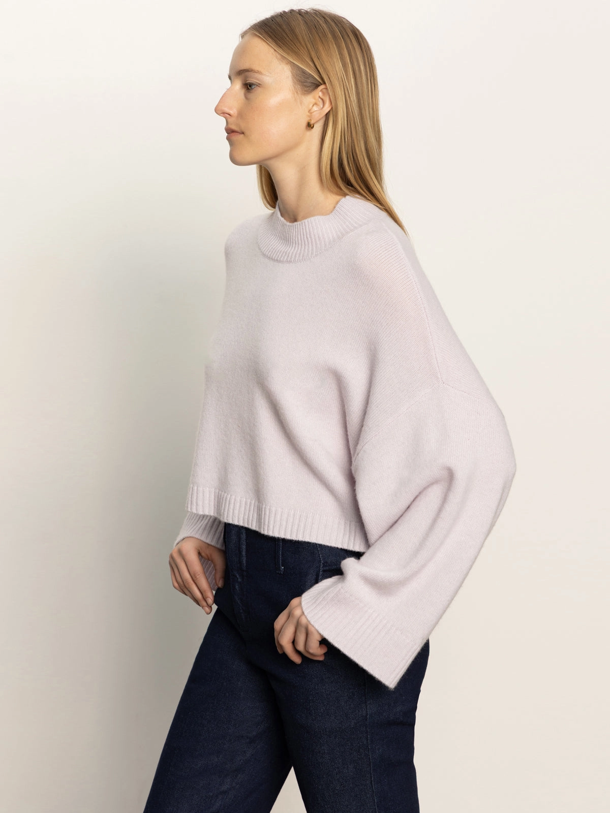 GarmentDyed Finish Forever Wool Cashmere Popover Light Twilight Mauve