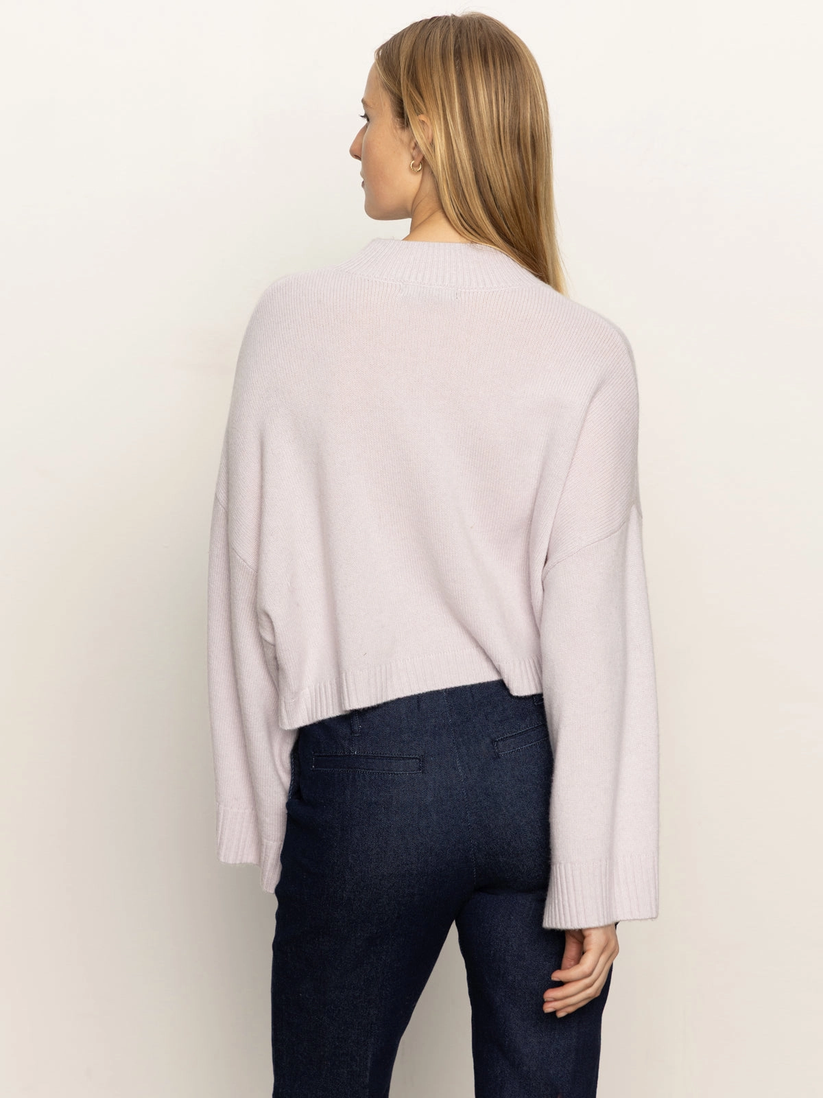 Forever Wool Cashmere Popover Light Twilight Mauve Minimal Casual Style